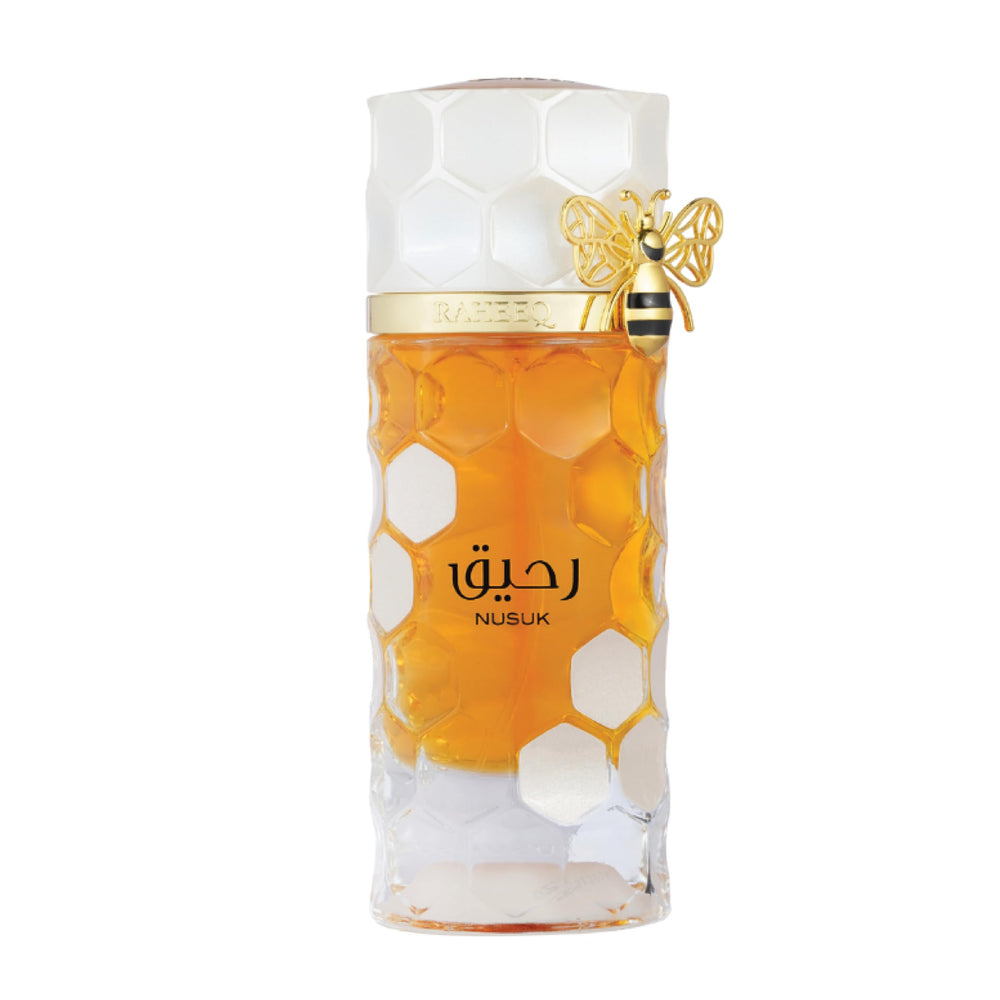 Uso nocturno con Nusuk Raheeq, aroma elegante para la noche.