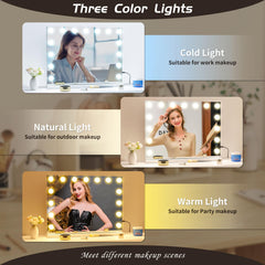 Nusvan con 3 modos de iluminación para adaptar la ambientación al maquillaje