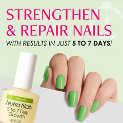 Aplicación con pincel de Nutra Nail para uñas frágiles.