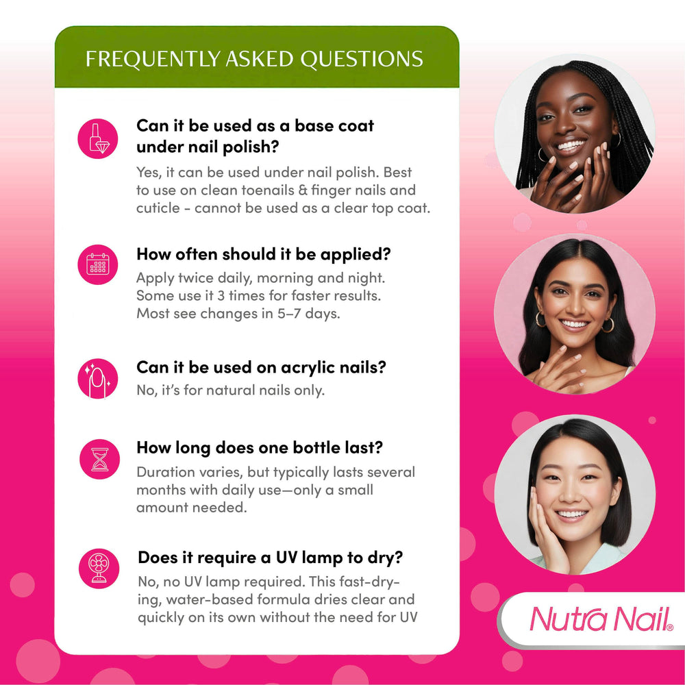 Nutra Nail se usa como base para proteger uñas.