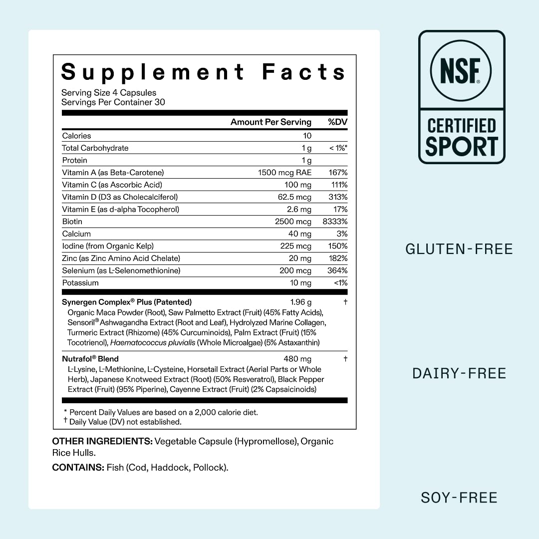 Nutrafol Balance maca: ingrediente clave para equilibrio hormonal natural