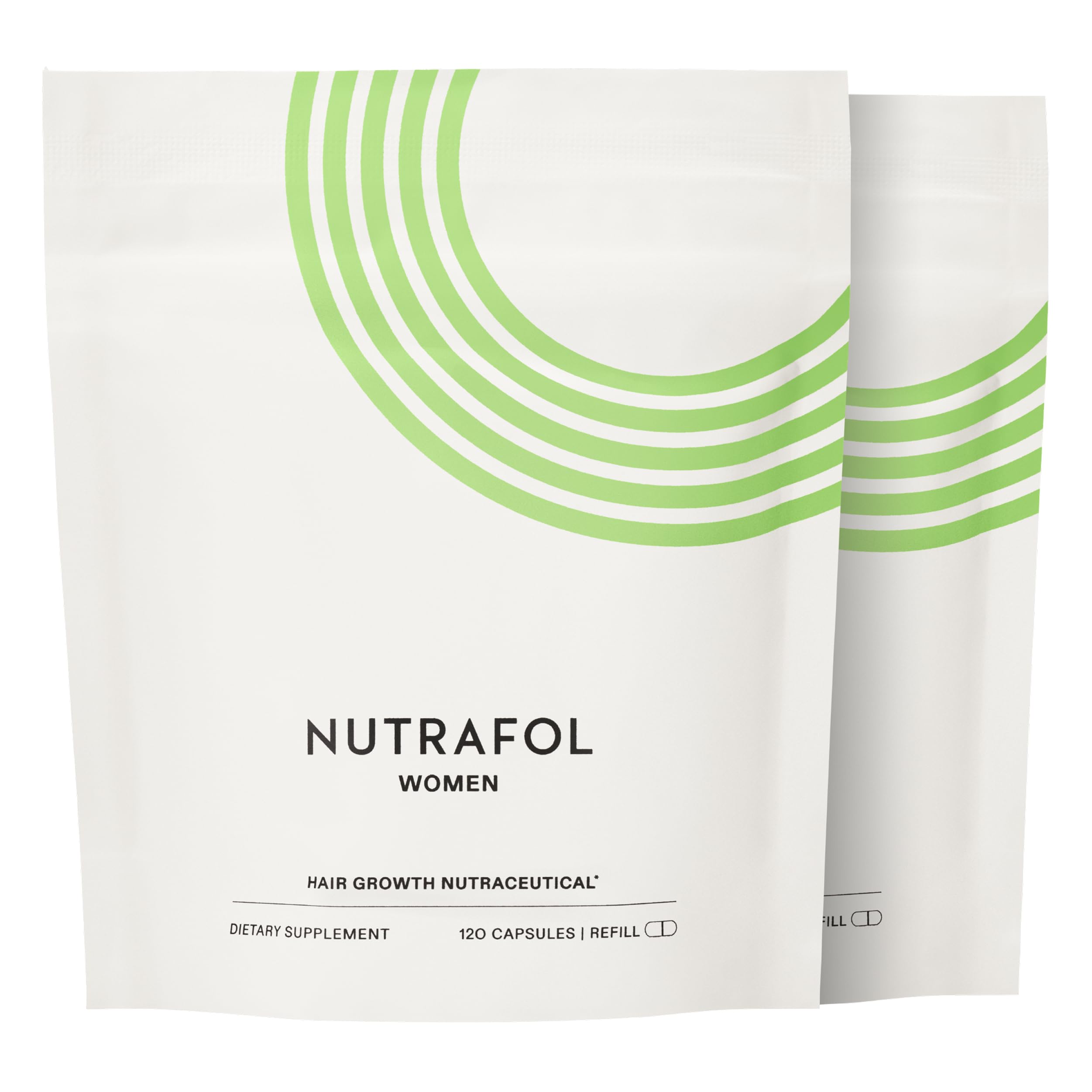 Nutrafol Mujeres cápsulas para crecimiento capilar, posible cabello más grueso y fuerte.