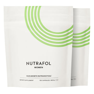 Nutrafol Mujeres cápsulas para crecimiento capilar, posible cabello más grueso y fuerte.