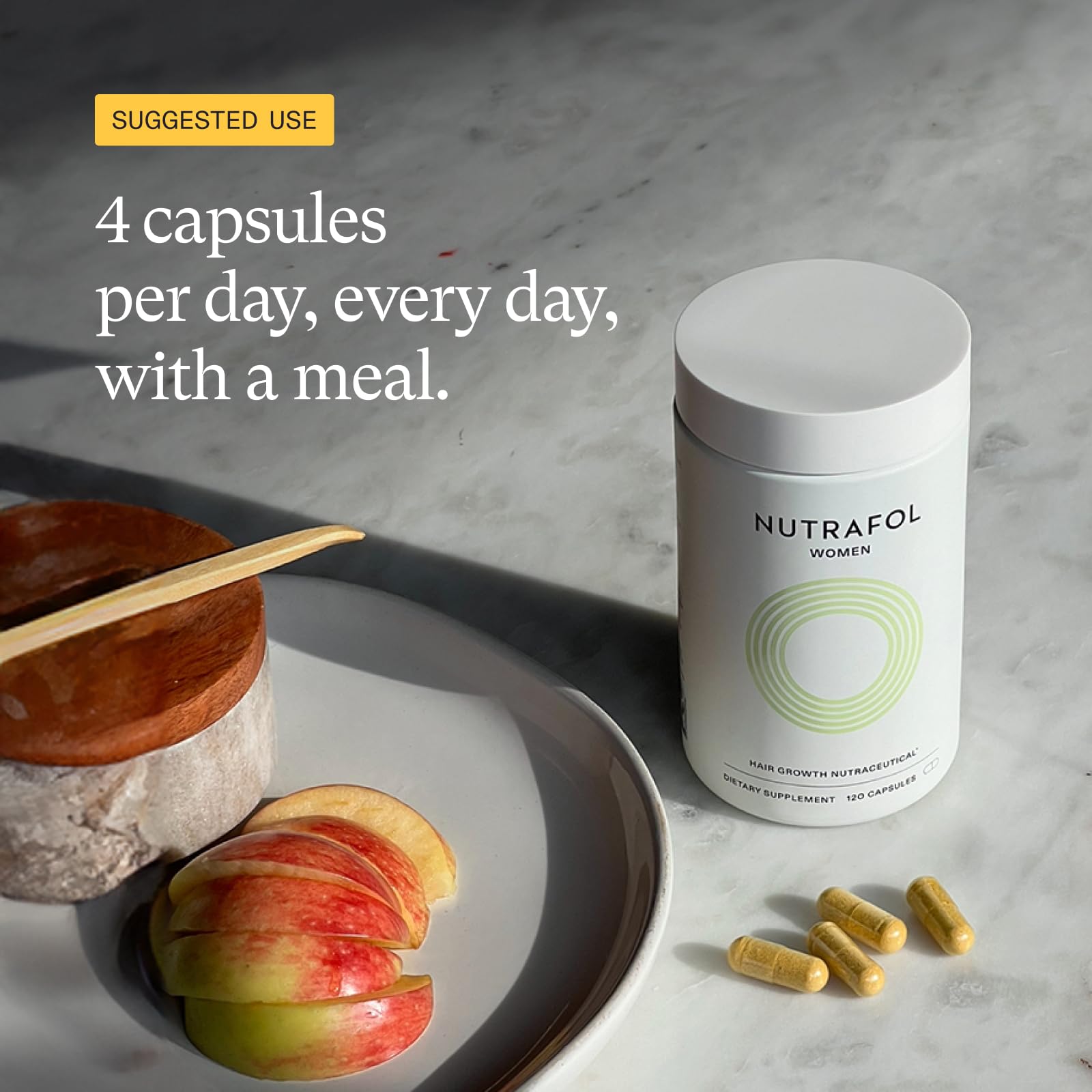 Nutrafol Mujeres recomendado por dermatólogos para cuidado capilar.