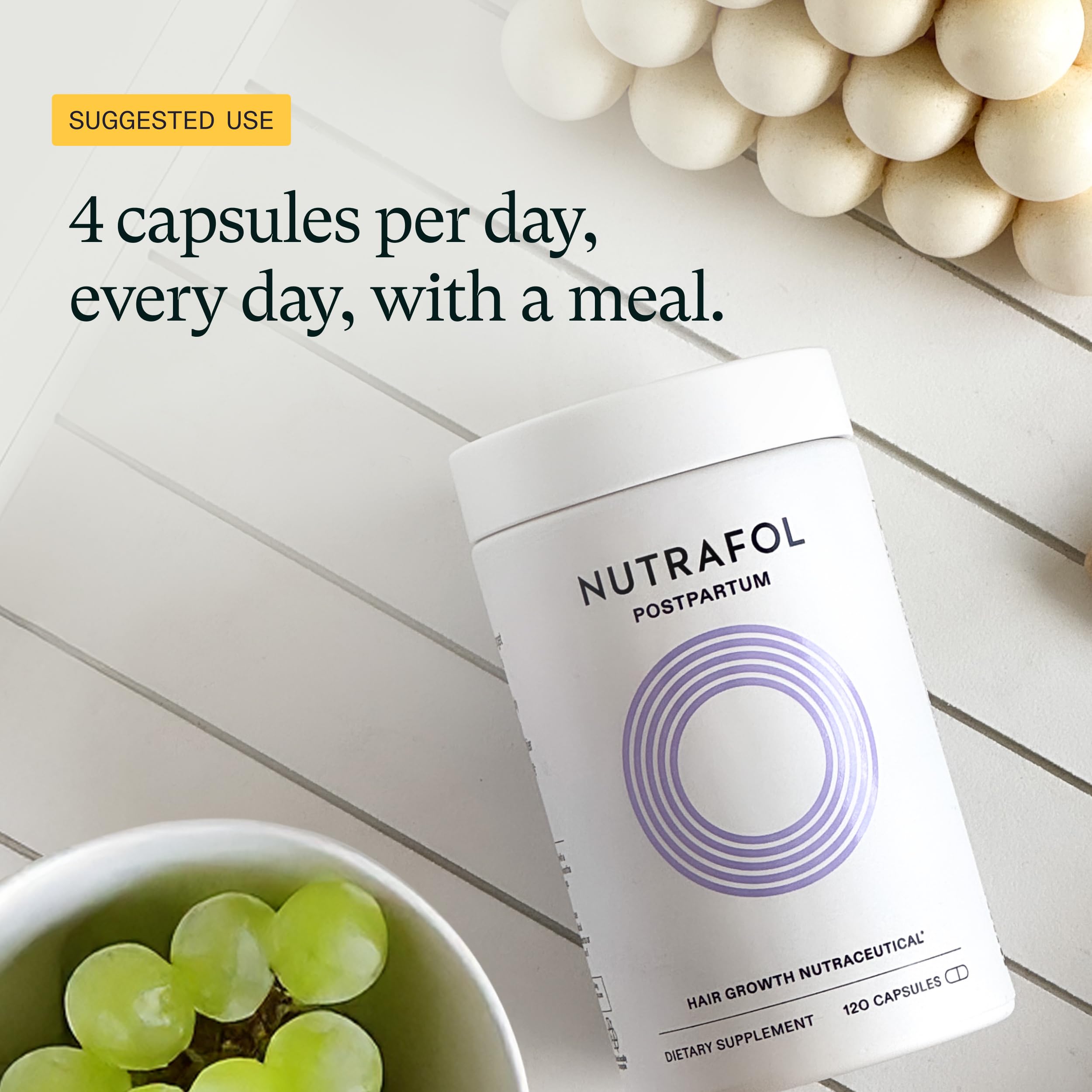 Nutrafol Postparto: polifenoles de manzana para vitalidad capilar
