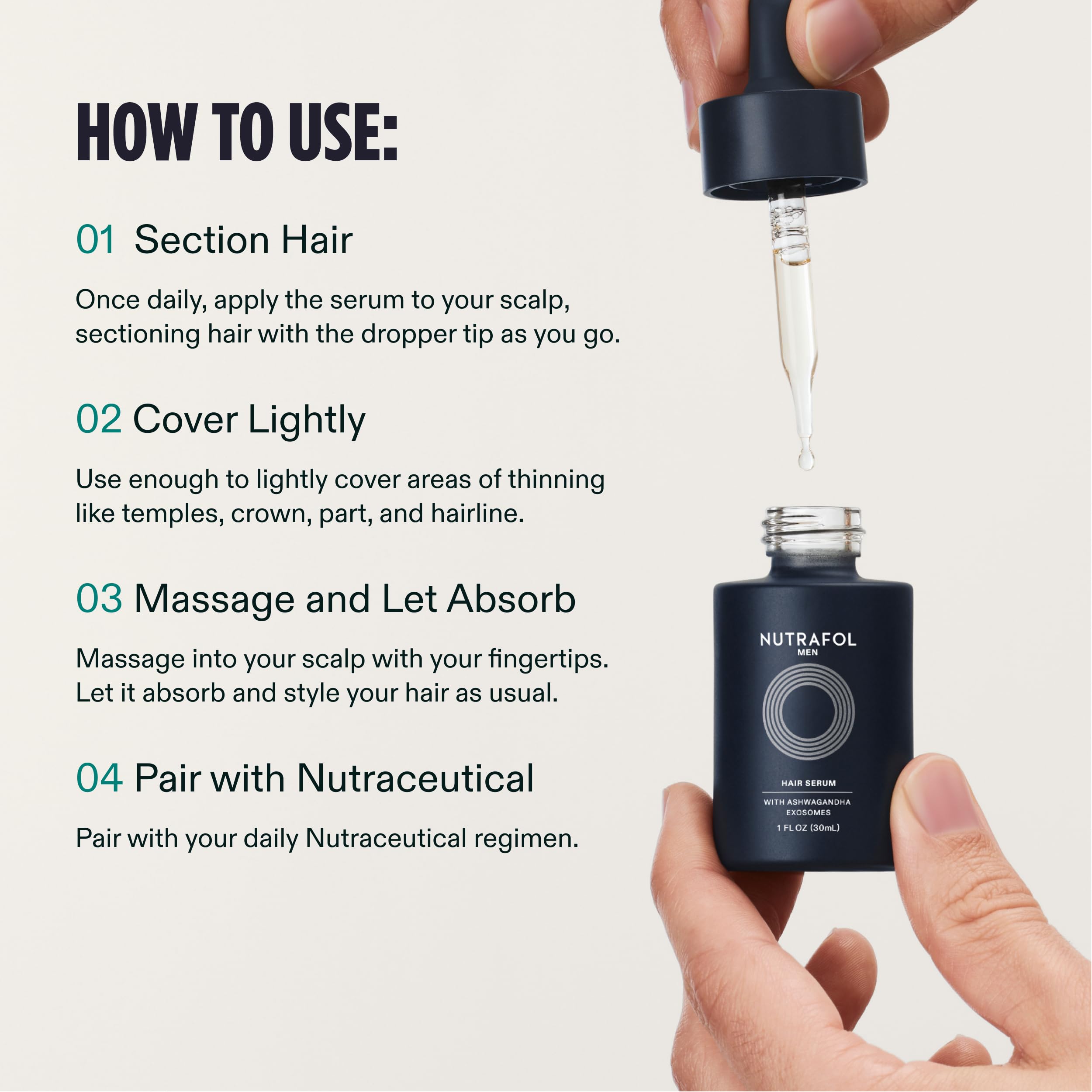 Nutrafol Serum Densidad Capilar Visible: cabello más denso y aspecto saludable