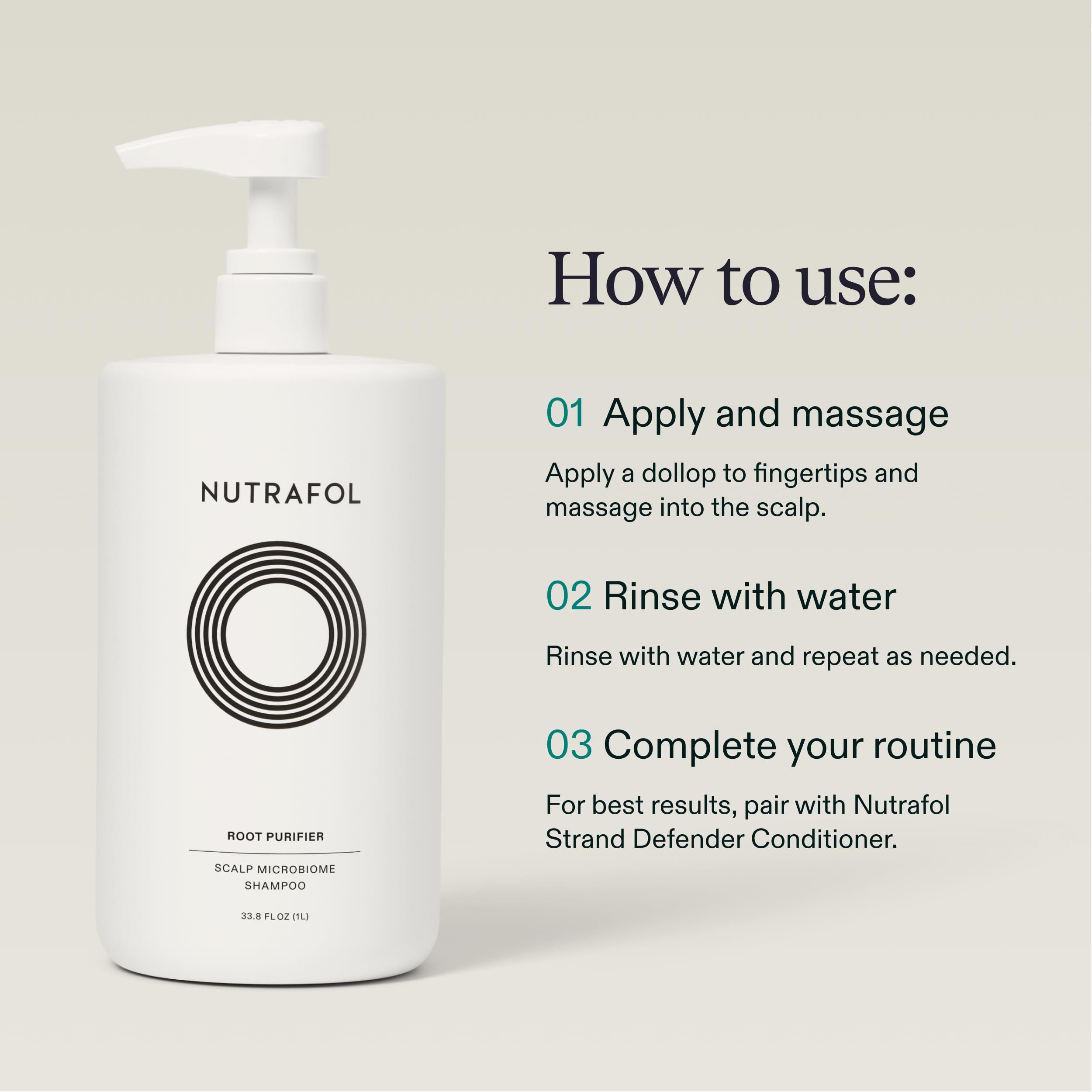 Nutrafol Shampoo aplicación-ducha: rutina diaria simple y rápida