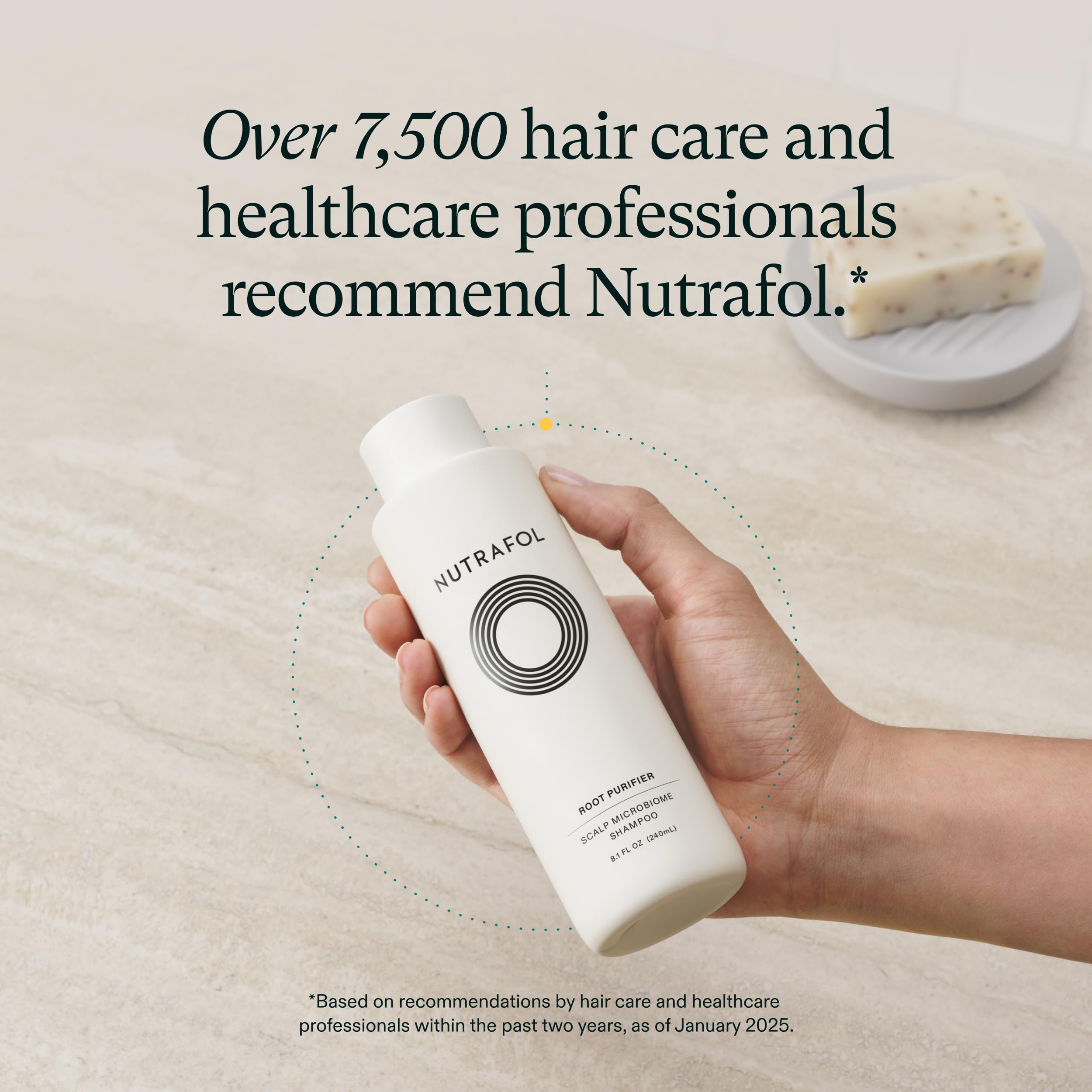 Nutrafol Shampoo: cabello hidratado y suave tras el lavado diario