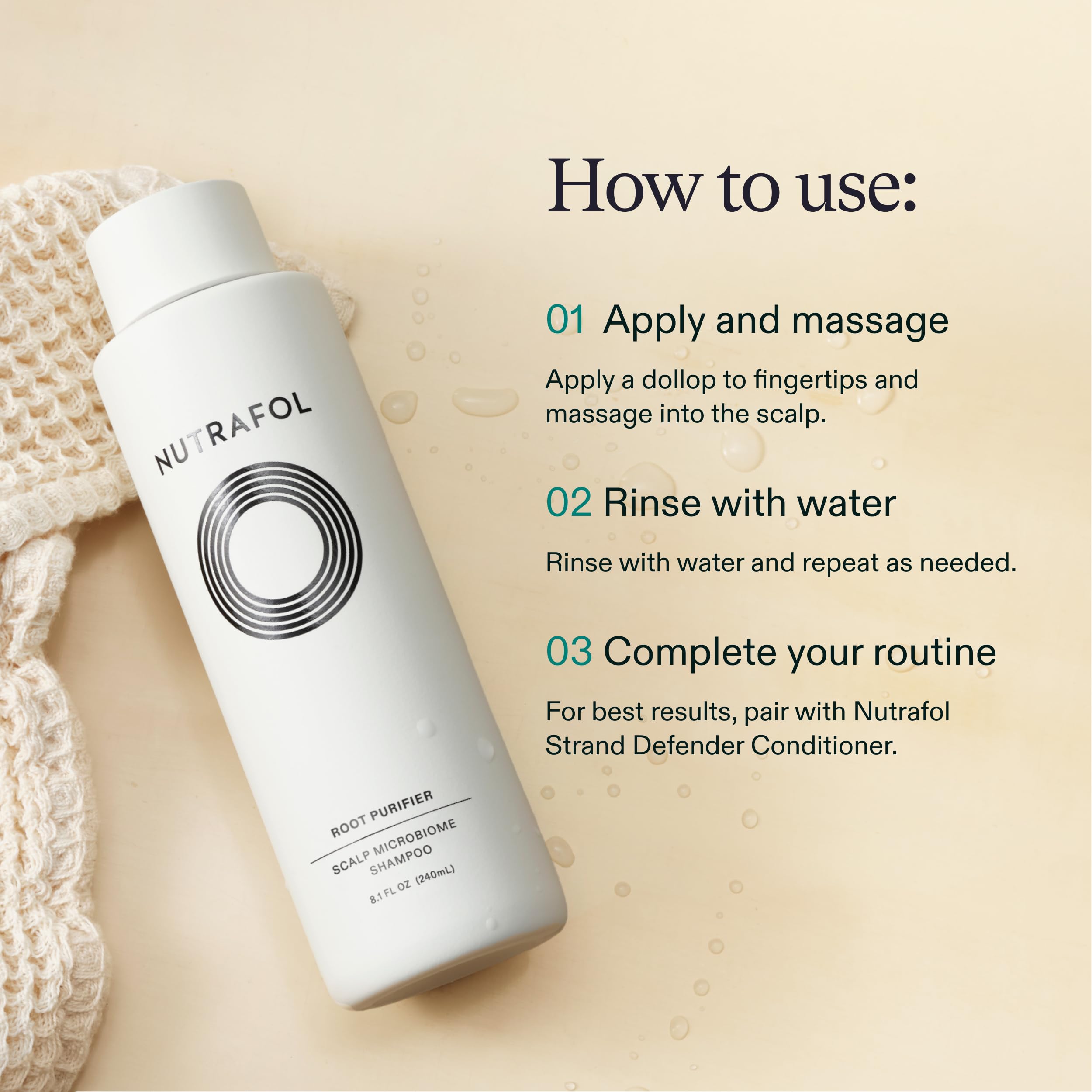 Nutrafol Shampoo: extractos silvestres australianos dejan cabello suave