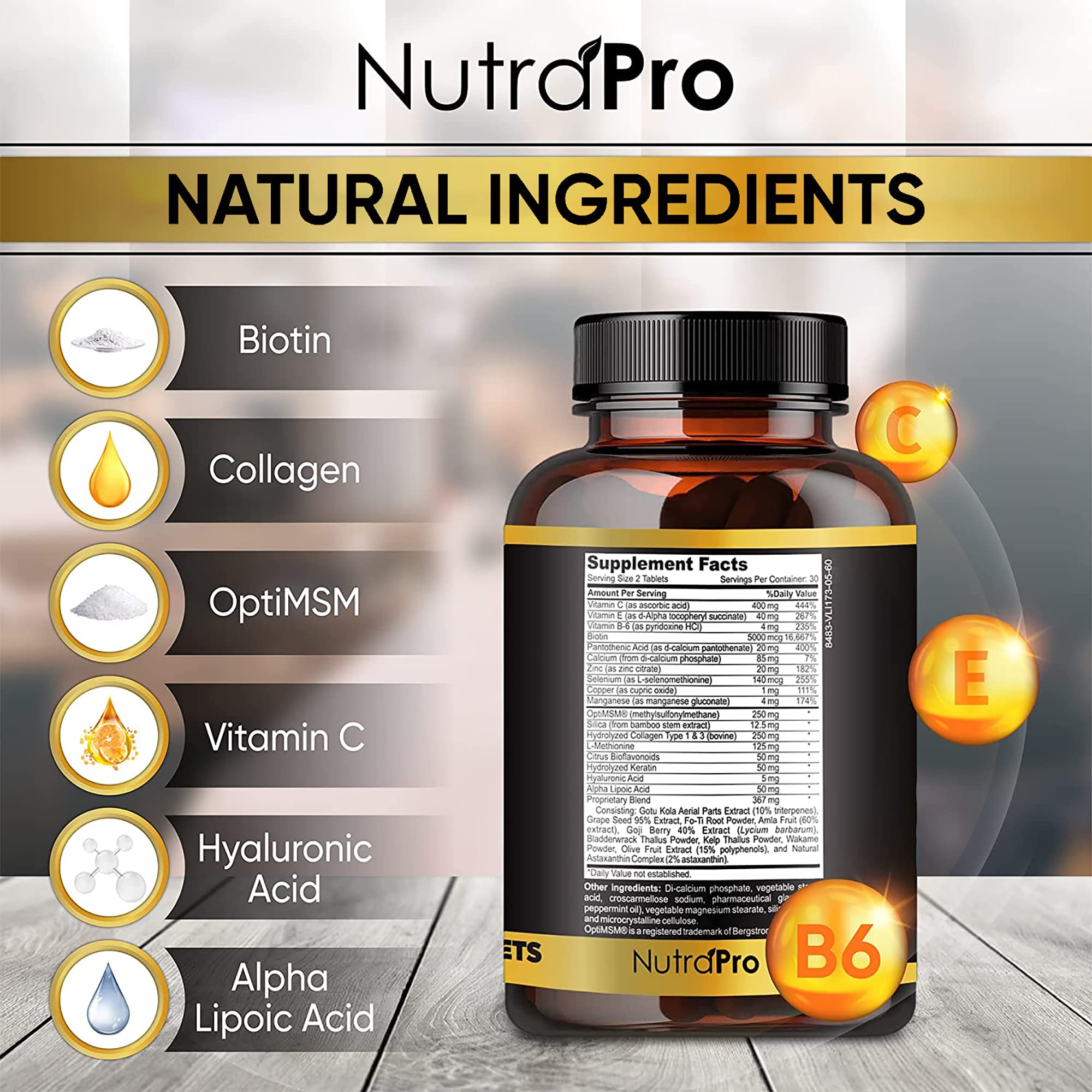 NutraPro Crecimiento Capilar, hábito diario, cabello más grueso.