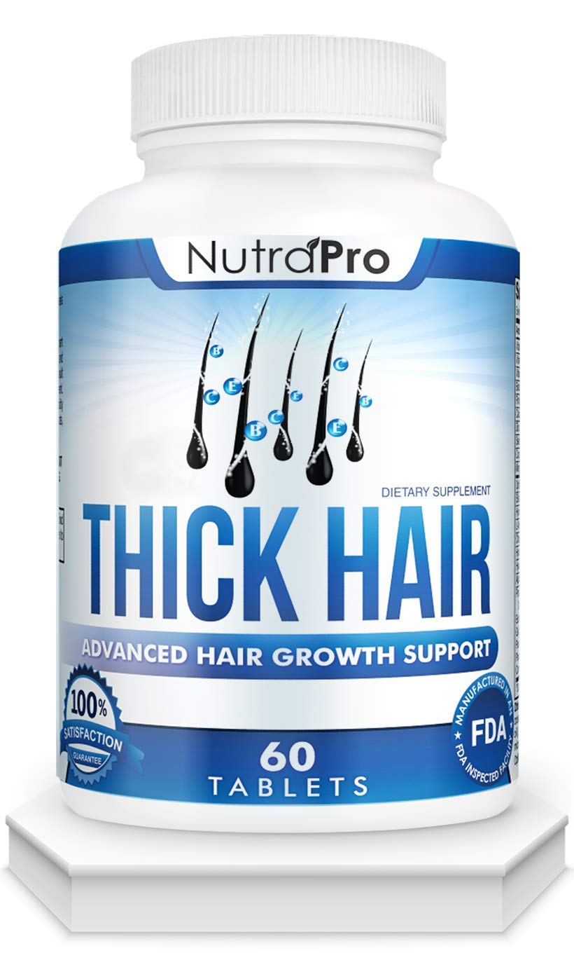 NutraPro tabletas en blister para crecimiento y fortalecimiento del cabello.