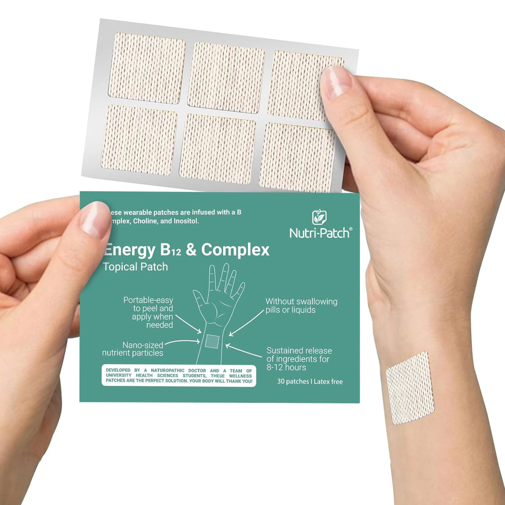 Parche NUTRI-PATCH energizante con B12 para una energía sostenida durante el día