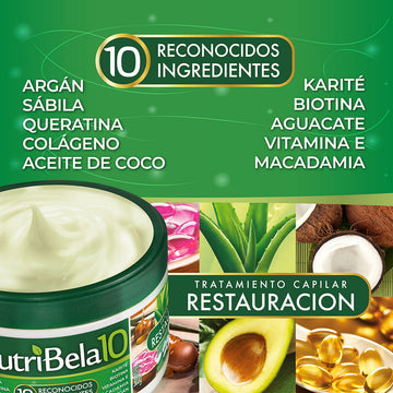 Nutribela10 aceite de coco aporta brillo y protección al cabello