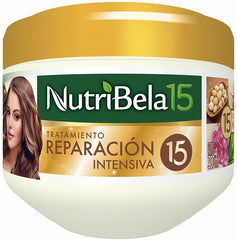 Nutribela 15: tratamiento de reparación intensiva en botella para cabello suave y brillante