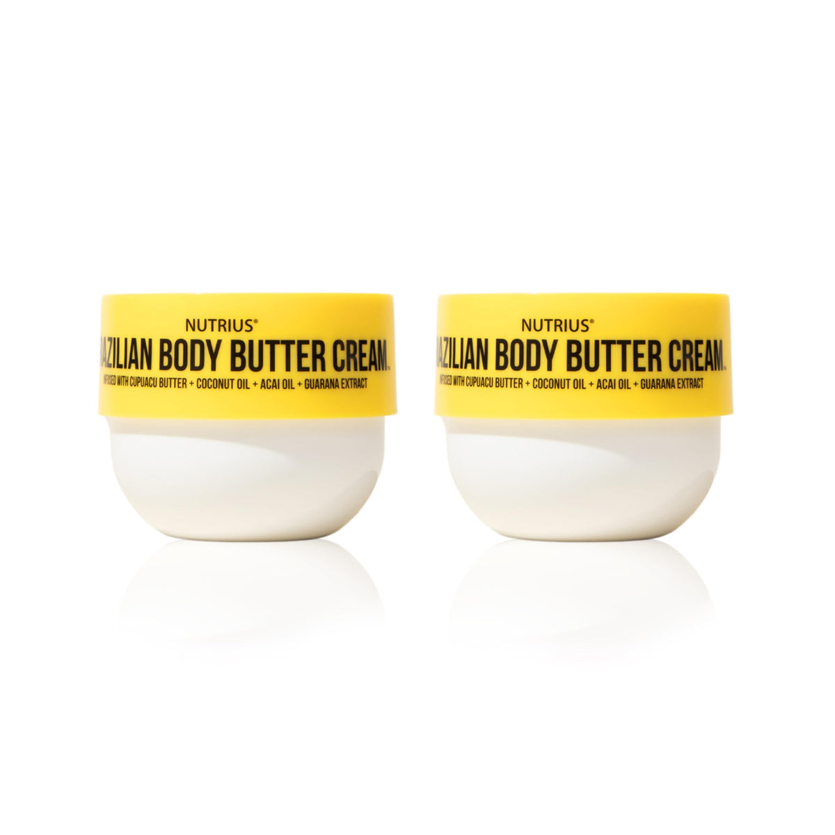 Nutrius crema corporal pack doble, conveniencia para piel suave y nutrida.