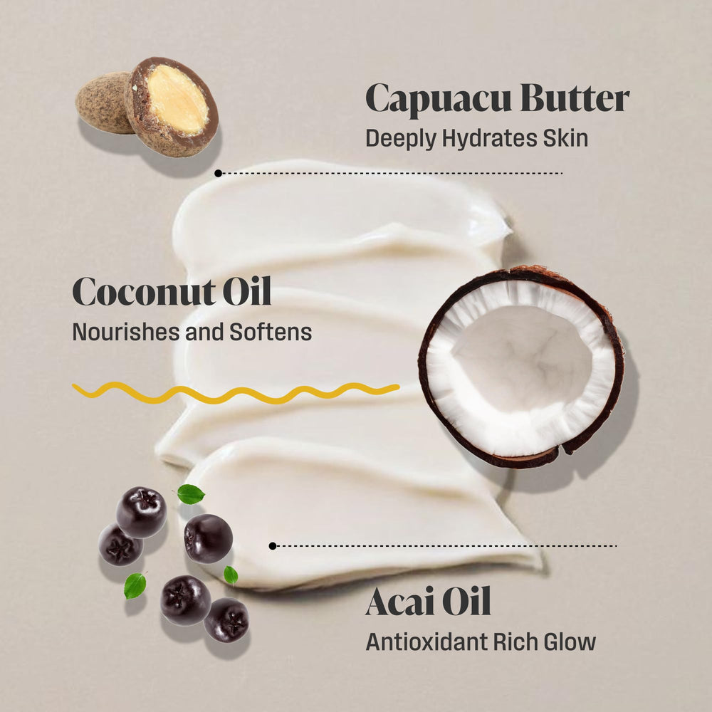 Ingrédients naturels cacao et extraits de baies utilisés par Nutrius Coco Berry Bliss.
