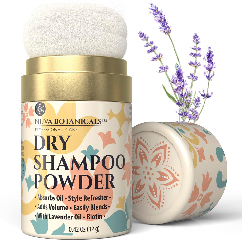 Nuva Botanicals Polvo Seco Biotina y Lavanda: refresca sin agua y añade volumen.