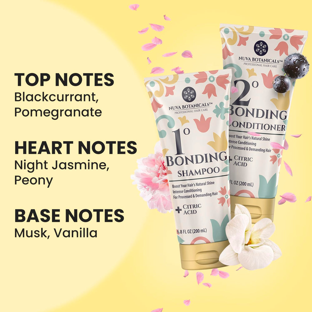 Set completo de Nuva Botanicals Bond Repair para cuidado capilar.