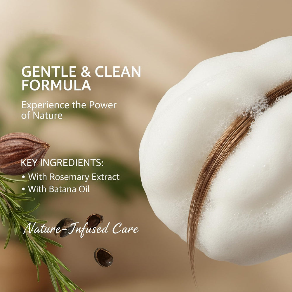 Massage cuir chevelu avec Nuvara Root Revival, sensation de fraîcheur.