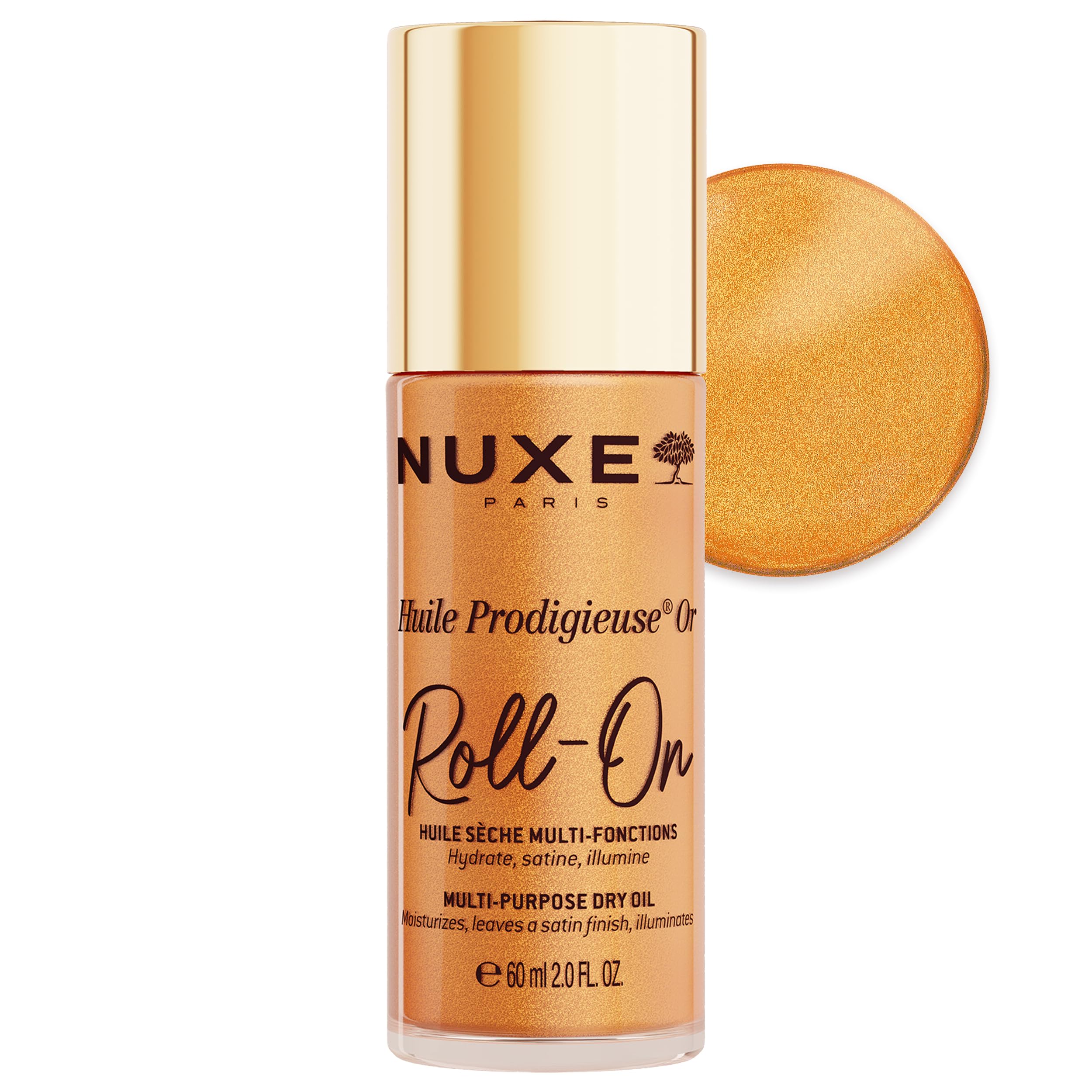 Nuxe Huile Prodigieuse Brillo Suave con aplicador de rodillo para rostro y cuerpo
