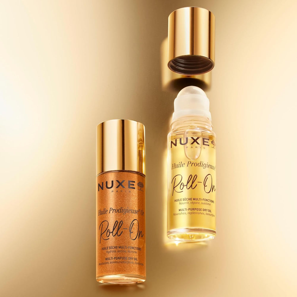 Nuxe Huile Prodigieuse Rodillo aroma icónico para una experiencia sensorial.