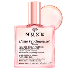 Nuxe Prodigieuse Floral envase en primer plano con brillo suave