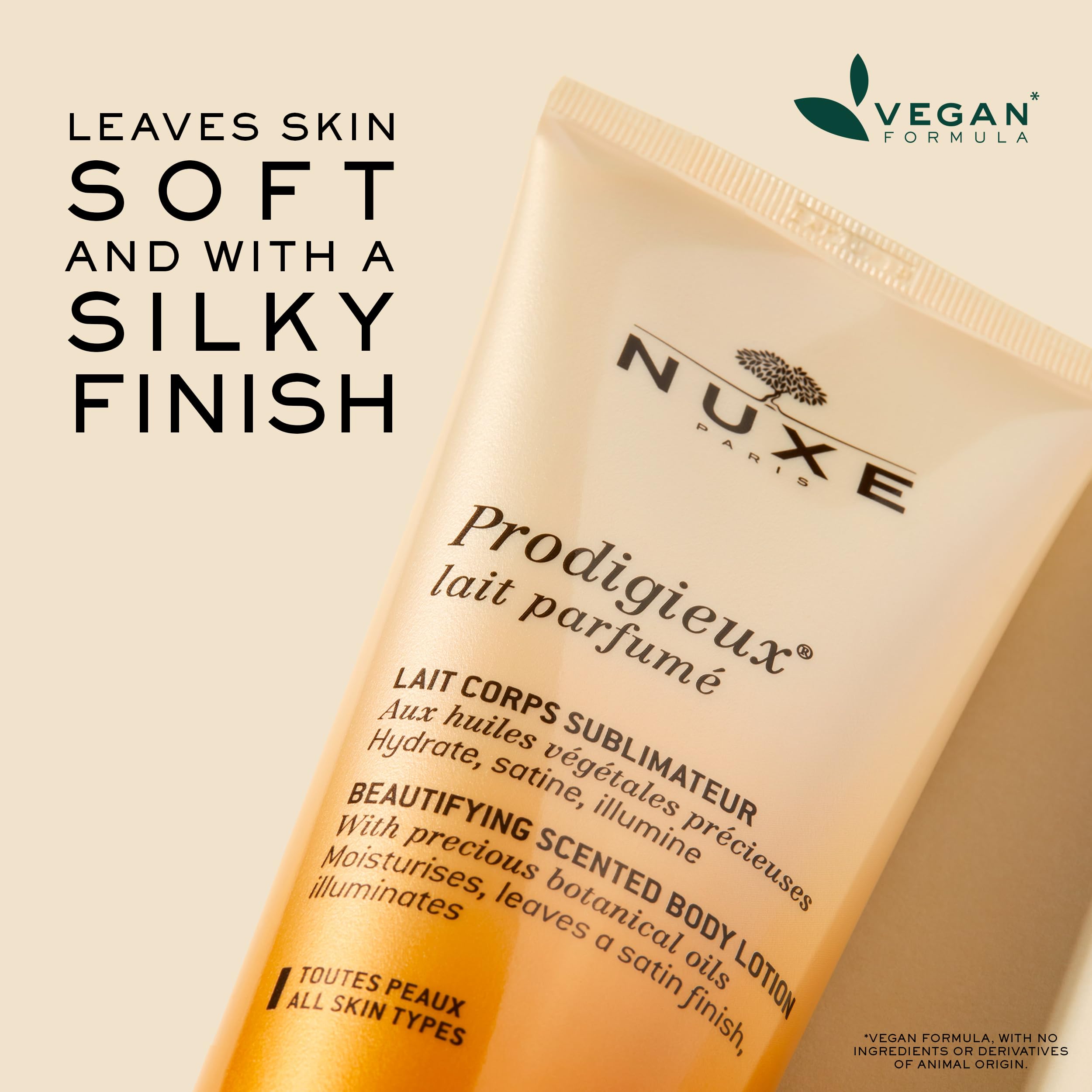 Nuxe Prodigieux fragancia legendaria aporta aroma duradero y sensorial.