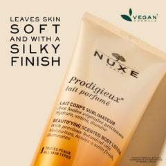 Nuxe Prodigieux fragancia legendaria aporta aroma duradero y sensorial.