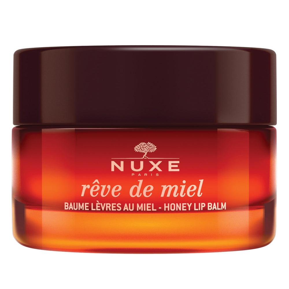Nuxe Rêve de Miel dans le pot, répare les lèvres sèches.