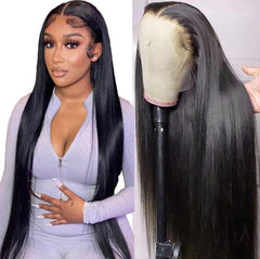 NVL lace front wig in natural color with 22-inch length for versatile styling