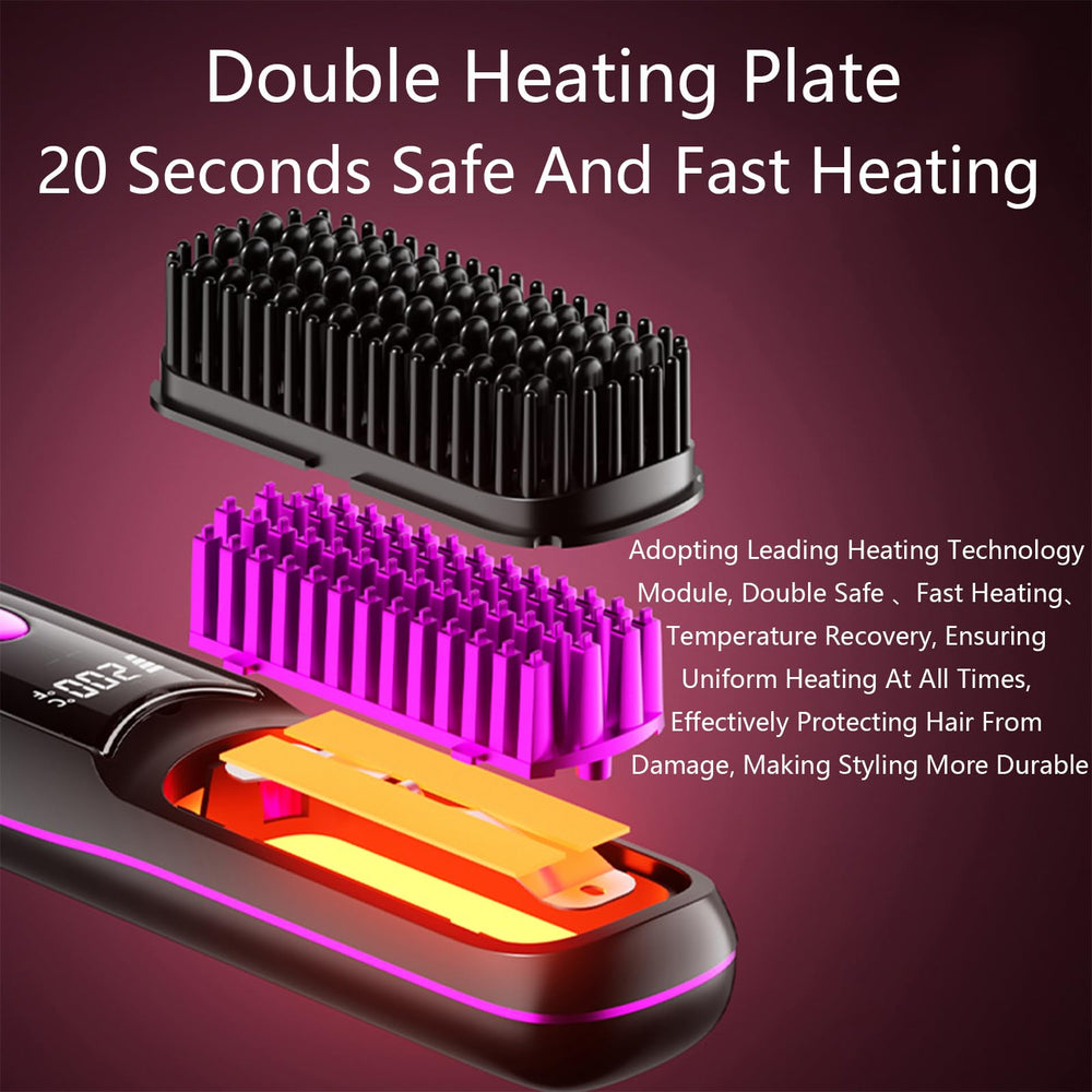 Nvnvske Go Brush Pro batería de 6000mAh para sesiones de peinado prolongadas.
