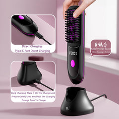 Dientes cerámicos de Nvnvske Go Brush Pro evitan tirones y frizz.