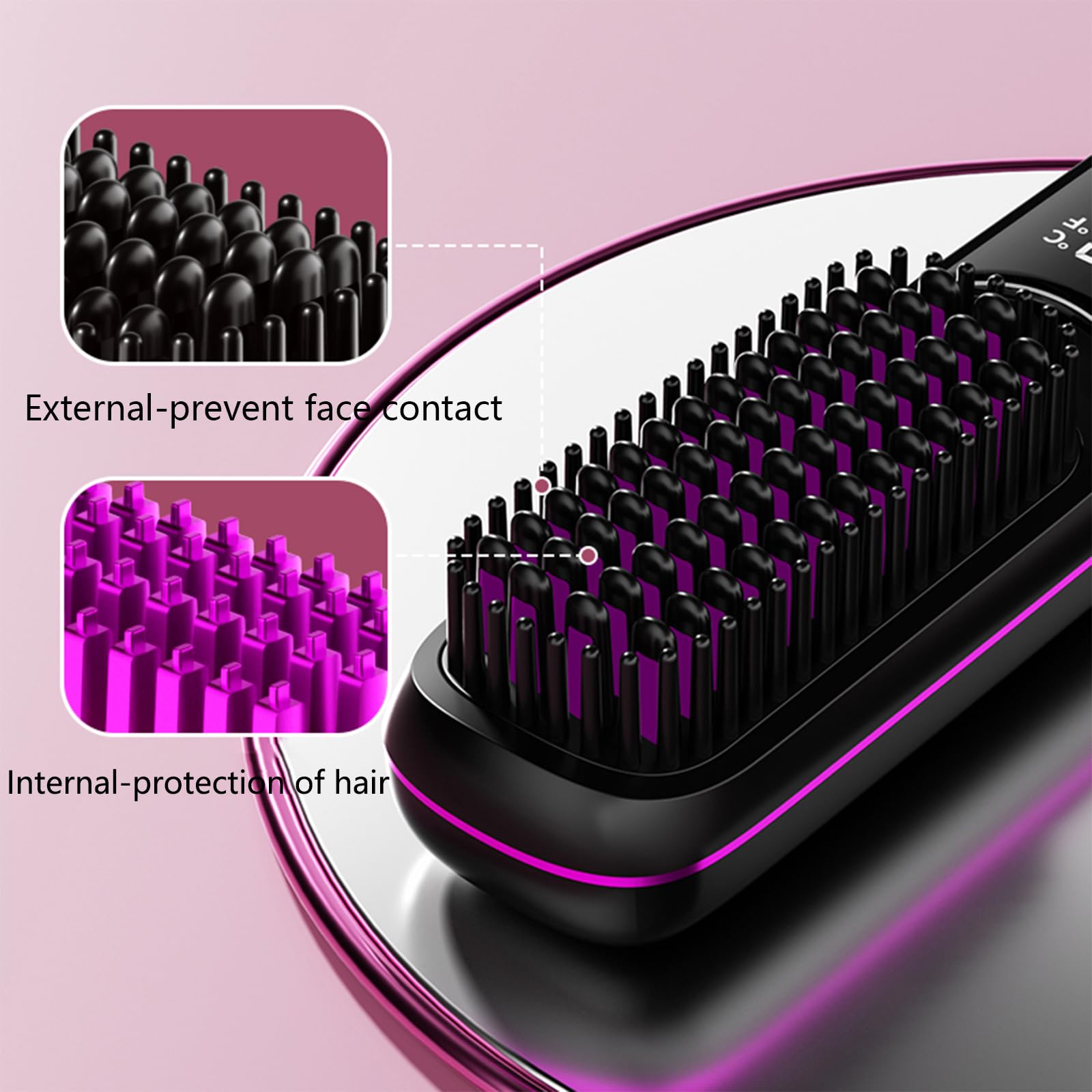 Nvnvske Go Brush Pro diseño portátil para viaje ligero y cómodo.