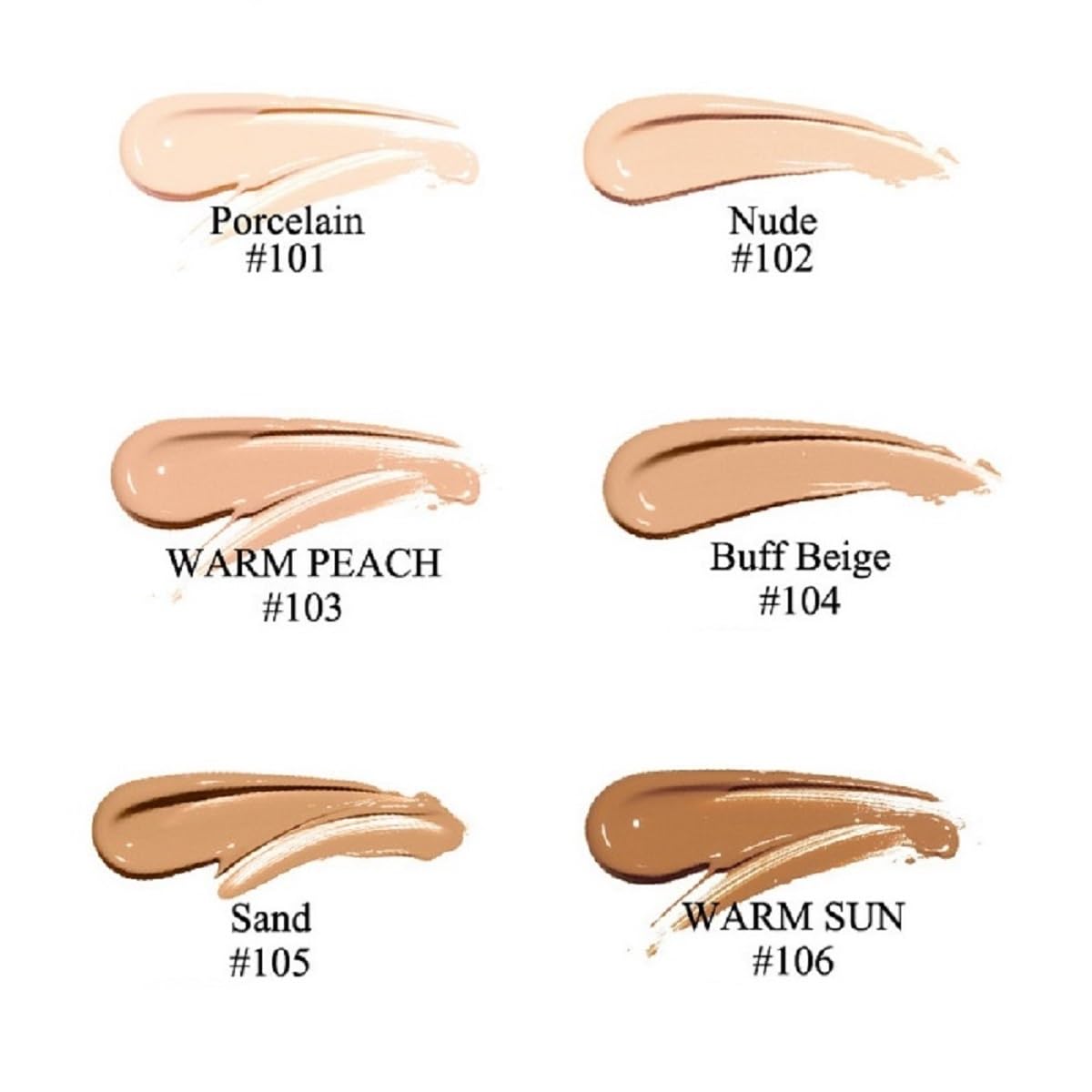 PHOERA Base 104 Buff Beige, textura ligera para maquillaje cómodo