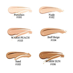 PHOERA Base 104 Buff Beige, textura ligera para maquillaje cómodo