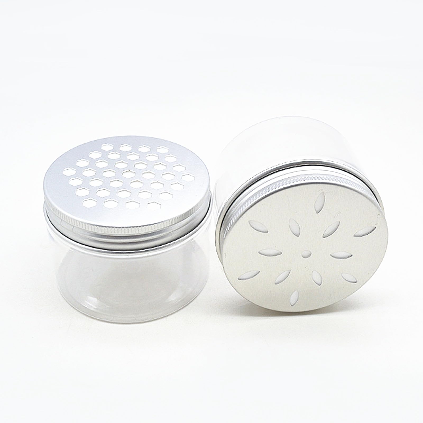 Nwsrayu: jarra de plástico PET transparente de 80 ml para ver contenidos.