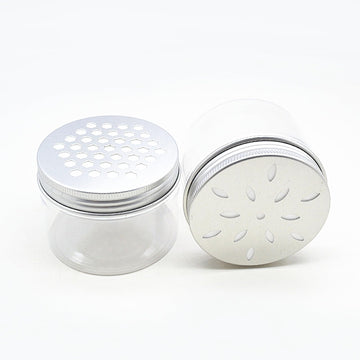 Nwsrayu: jarra de plástico PET transparente de 80 ml para ver contenidos.