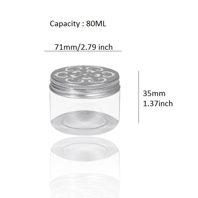 Nwsrayu: jarra redonda de 80 ml con tapa roscada para aromaterapia.