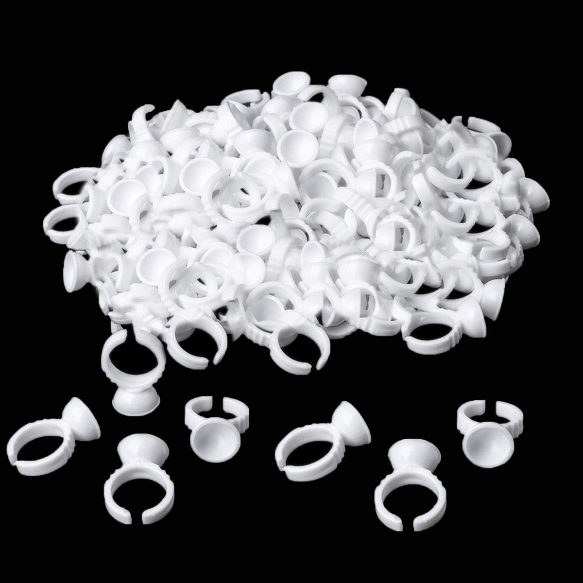 NXJ INFILILA: anillos de pegamento desechables para extensiones de pestañas, cómodo uso diario