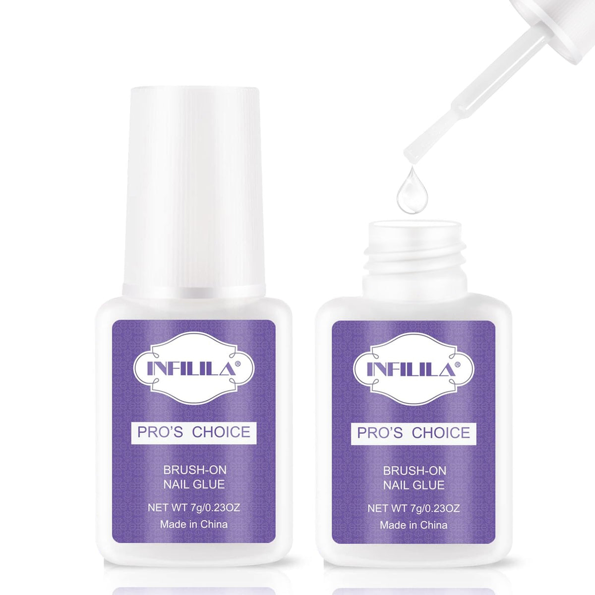 NXJ INFILILA: cola para uñas profesional, unión rápida para un acabado duradero.