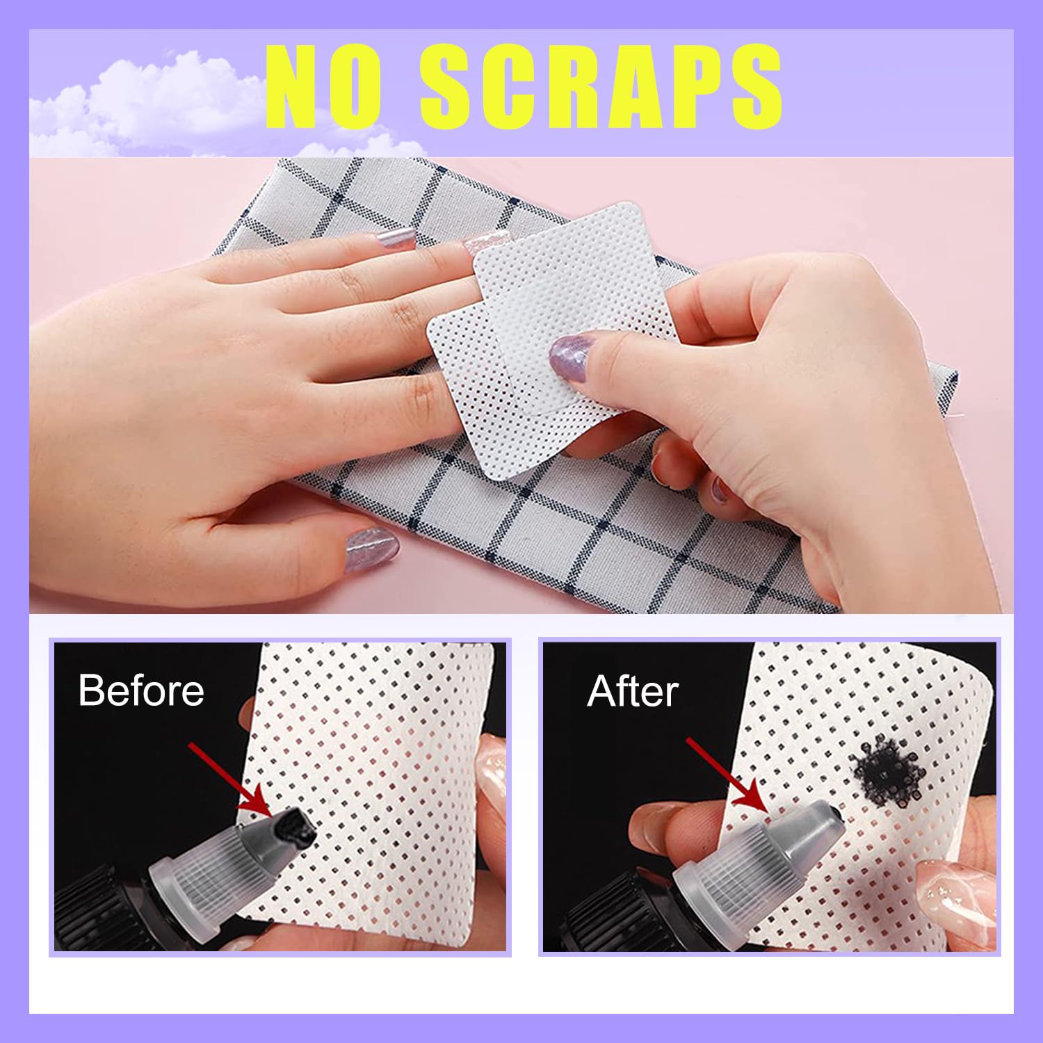 NXJ INFILILA: paquetes desechables pequeños para manicure y pedicure, fáciles de llevar.