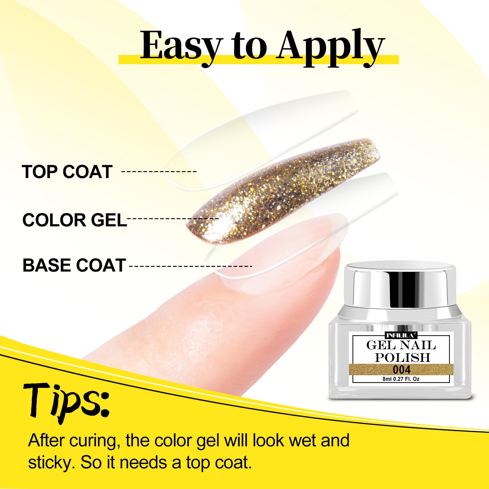NXJ INFILILA regalo ideal para amantes de la manicura y brillo.