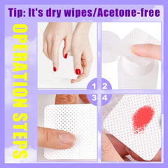 NXJ INFILILA: toallitas secas para limpieza de uñas, sin pelusa y con buena absorción.