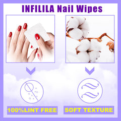 NXJ INFILILA: tejido no tejido absorbente para remover esmalte gel sin dejar residuos.