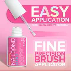 NYK1 NailBond: aplicación precisa para uñas postizas duraderas.