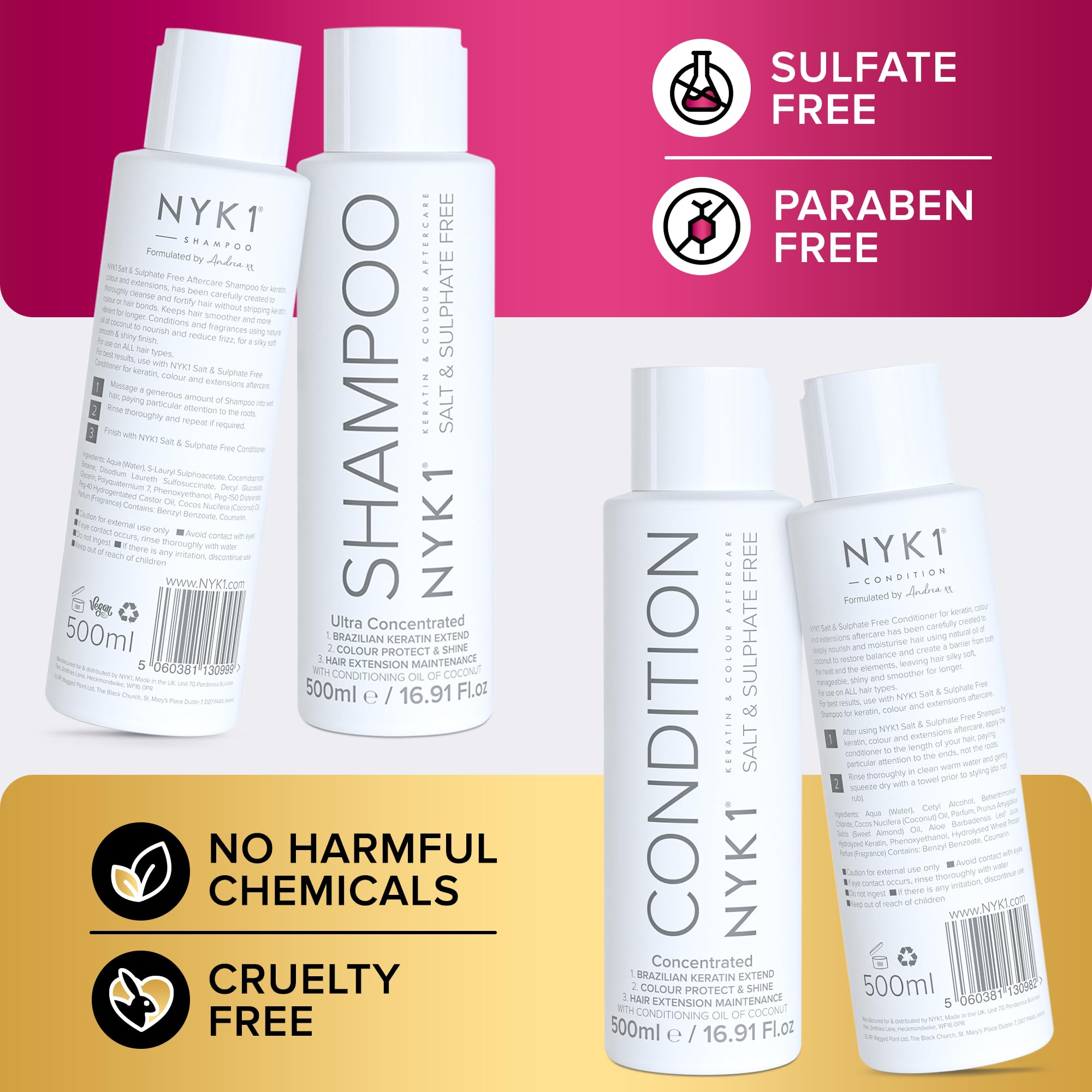 NYK1 protección de color tras tratamientos capilares para brillo