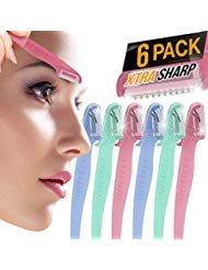 Nylea cortador de cejas con precisión y mango de gel, para definir rasgos faciales con comodidad.