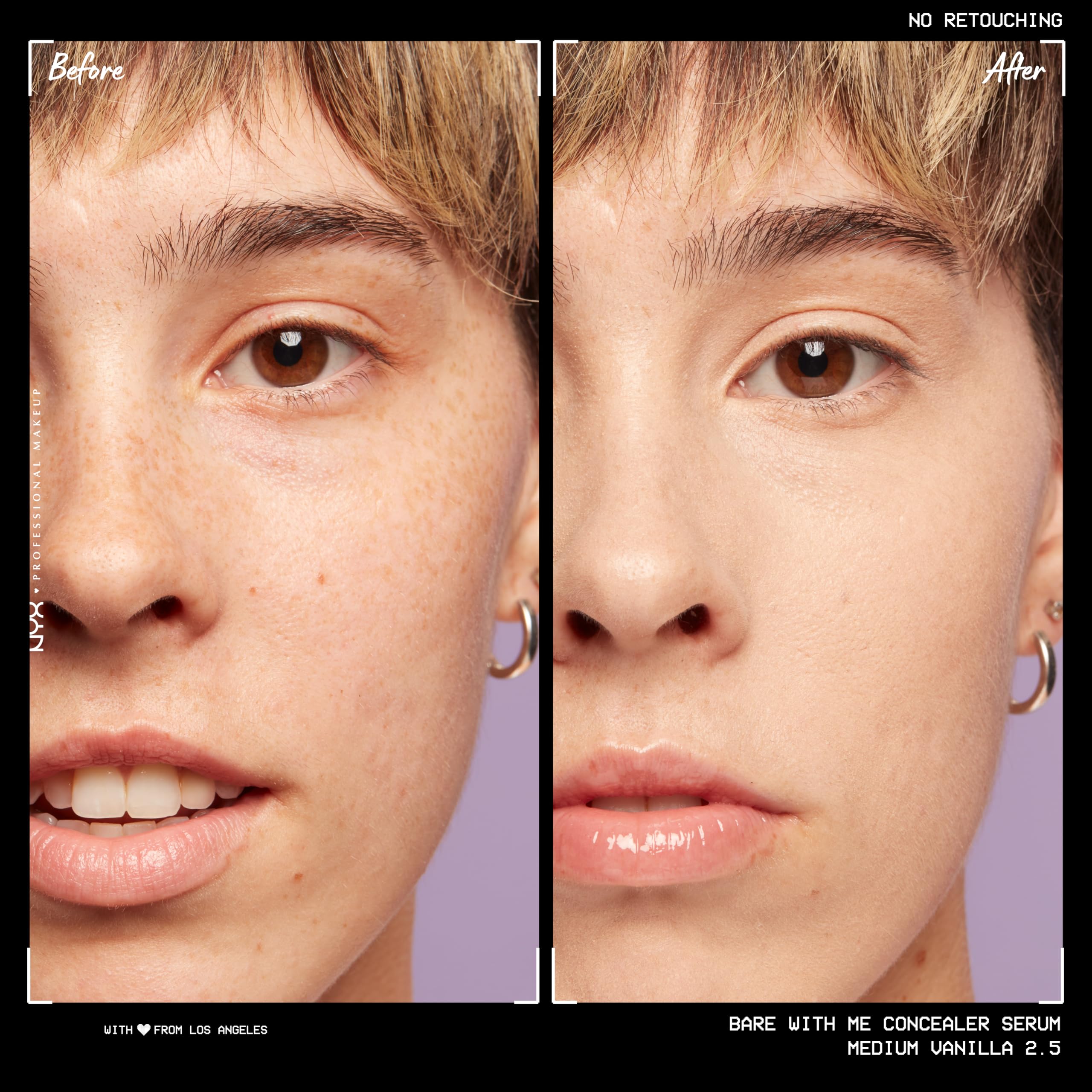 Bare With Me Concealer Serum de NYX, aplicador cómodo para cobertura rápida