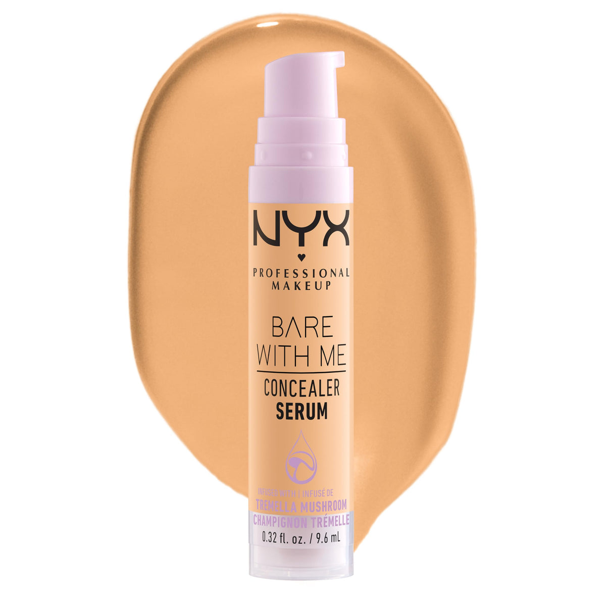 NYX Bare With Me Concealer Serum, bote de aplicación suave para cobertura natural