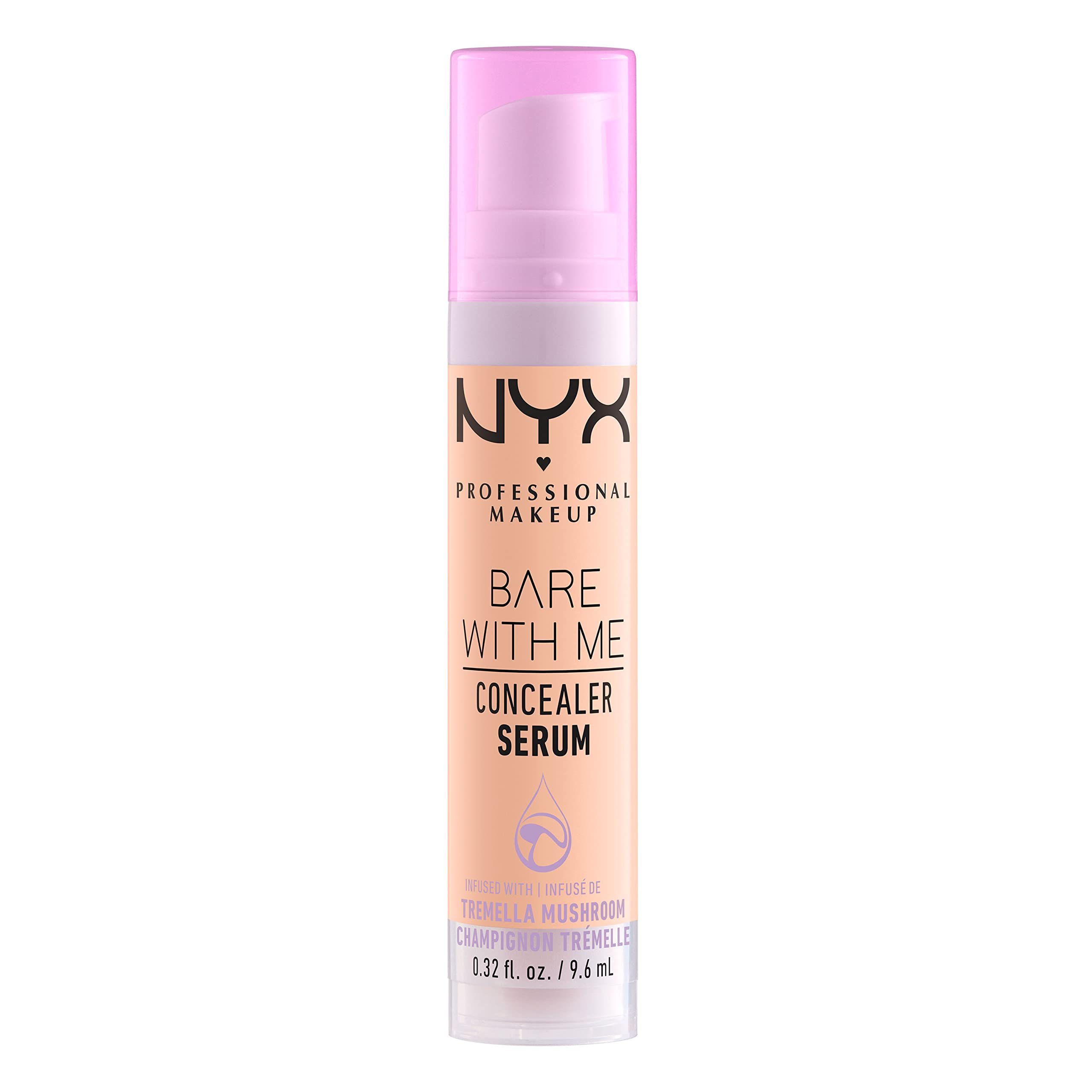 Bare With Me Concealer Serum de NYX, uso diario, fórmula vegana y cruelty-free